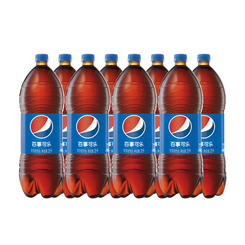 百事可乐 Pepsi 碳酸饮料 2L*8瓶