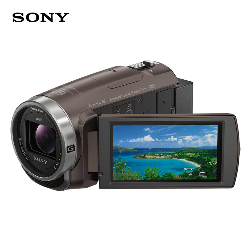 索尼（SONY）HDR-CX680 高清数码摄像机 5轴防抖 30倍光学变焦（棕色） 家用DV/摄影/录像