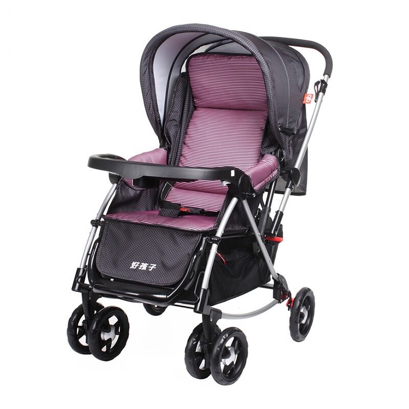 gb好孩子婴儿推车 可坐可躺轻便折叠双向推行婴儿车 红色A513-B-L149