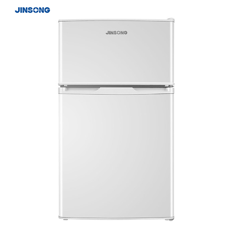 金松（JINSONG）85升双门冷藏冷冻迷你小冰箱 节能静音家用小型电冰箱BCD-85(雪白)