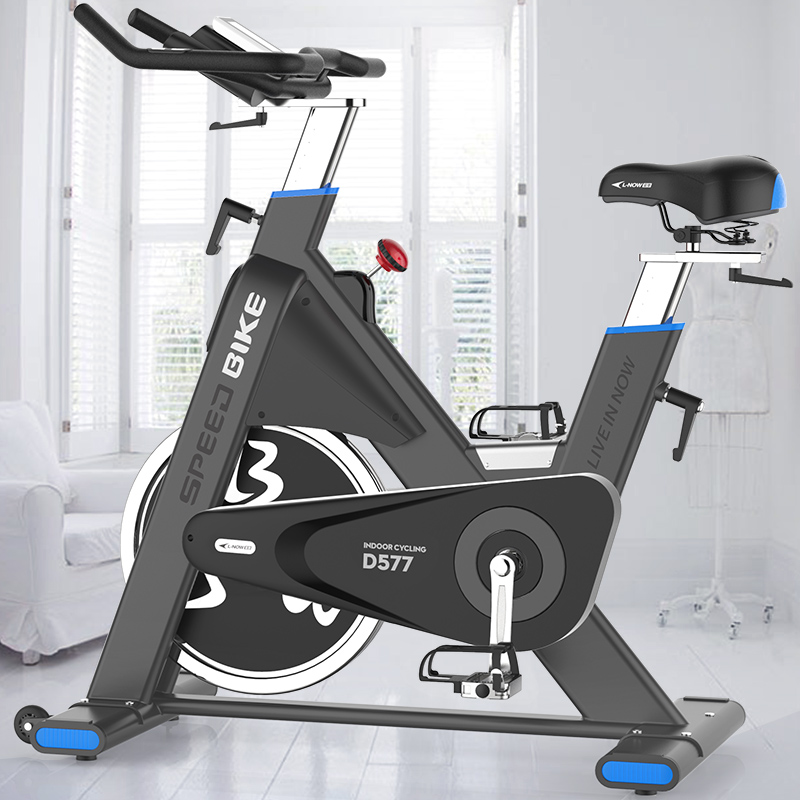 蓝堡健身车室内器材锻炼商务自行车静音家用健身房专用动感单车LD-577蓝色