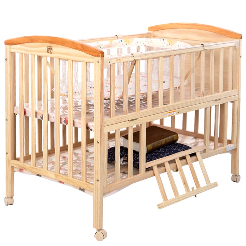 gb好孩子多功能婴儿床环保实木拼接床摇篮婴儿床 MC306-J311