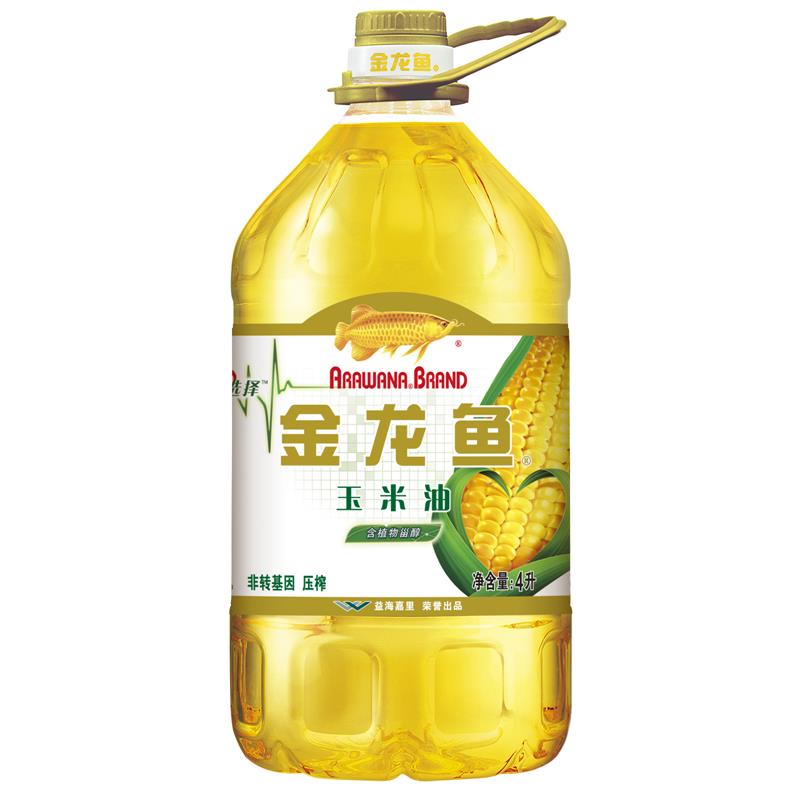 金龙鱼 食用油 非转压榨 玉米油4L(新老包装随机发放)