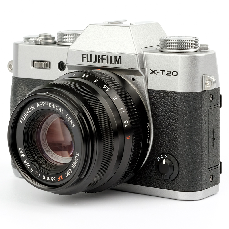富士微单（FUJIFILM）X-T20 XF35 F2 银色 微单/照相机 2430万像素 翻折触摸屏 4K WIFI