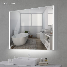 莱姆森（Lamxon） 智能浴室柜镜柜铝合金镜箱卫生间浴室镜led灯镜卫浴一体化可定制尺寸 可定制尺寸 请咨询客服 勿拍此链接