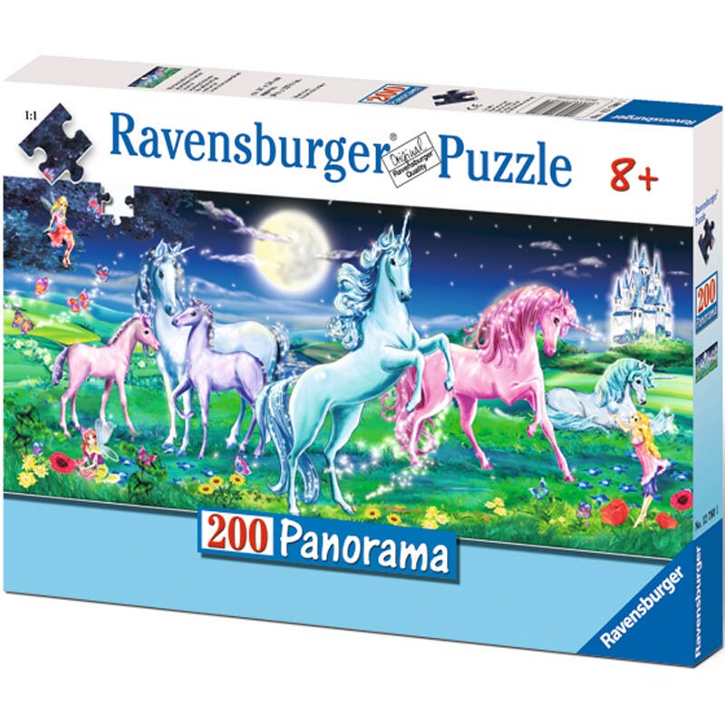 睿思拼图 积木拼插玩具 神秘的独角兽200片r127801