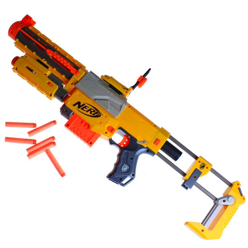 孩之宝 hasbro nerf热火 炫酷多变发射 透明版 h21309