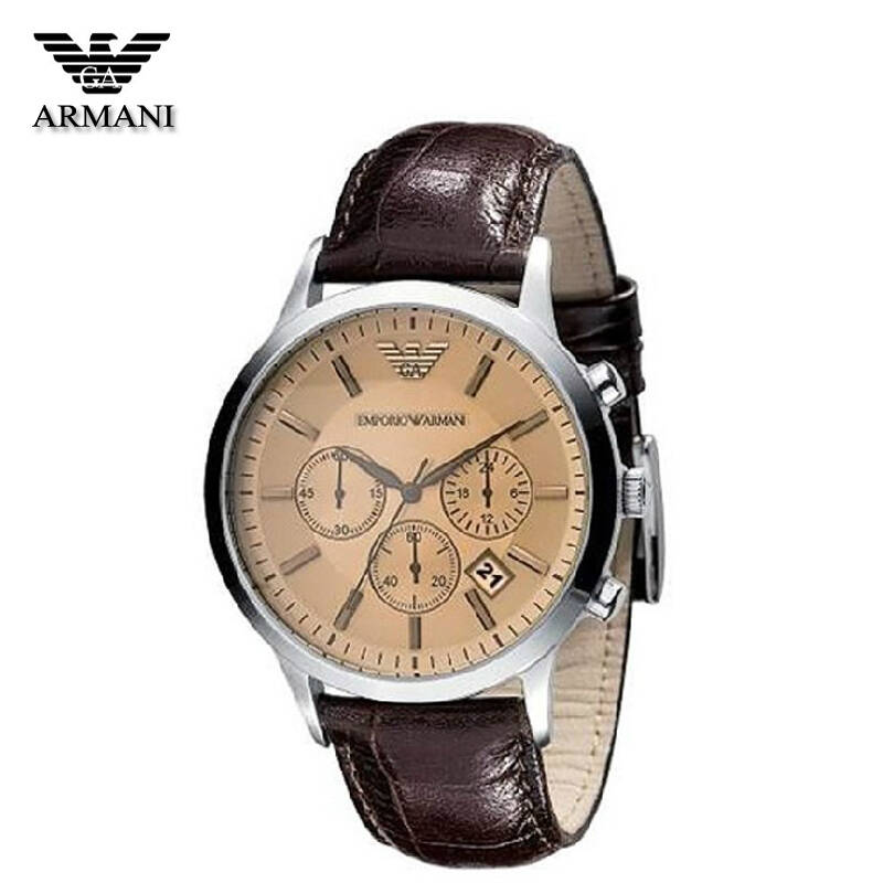 armani阿玛尼手表情侣对表 胶包钢表带 三眼六针 ar5905ar5906 ar5890