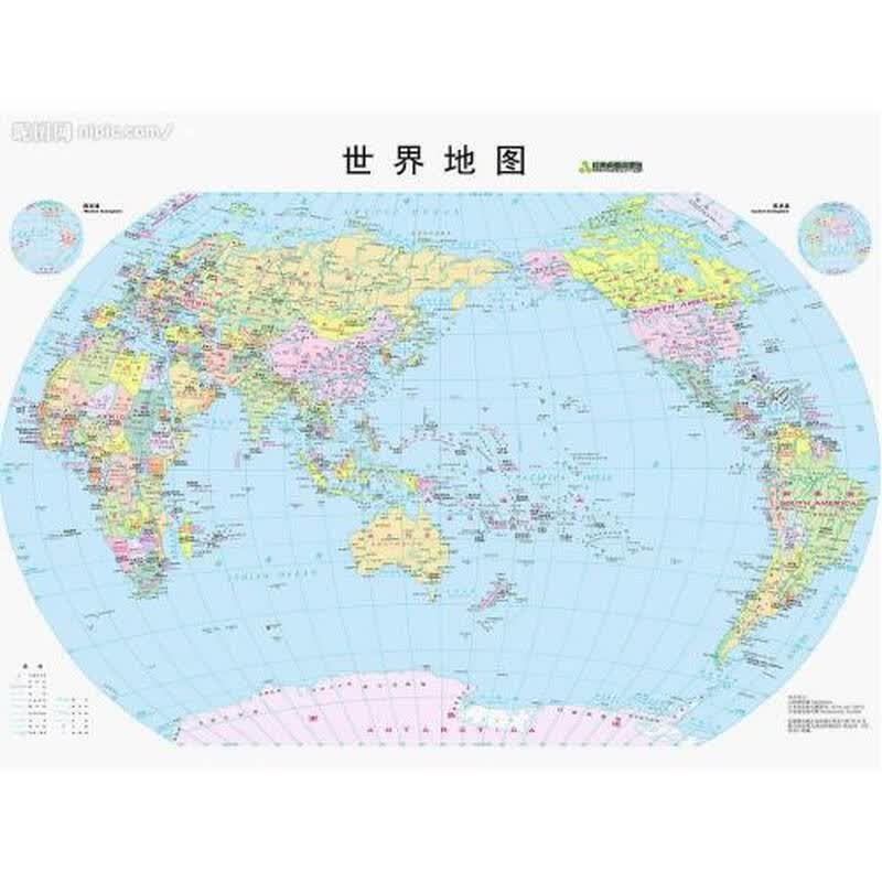 世界地图1:2600万超全开版精