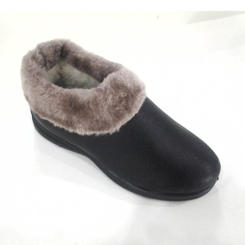 特供时尚保暖加厚加绒羊羔平底平跟居家窝窝棉靴女鞋jt-tly-a2 黑色