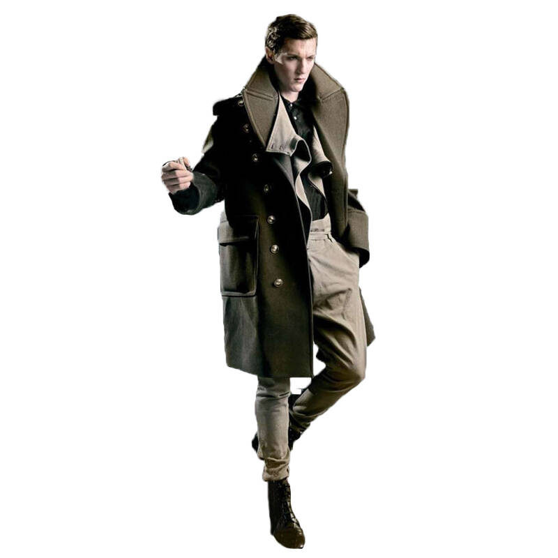 2013新款军款男士风衣 男羊毛呢大衣 德国二战将军大衣 男式复古风衣
