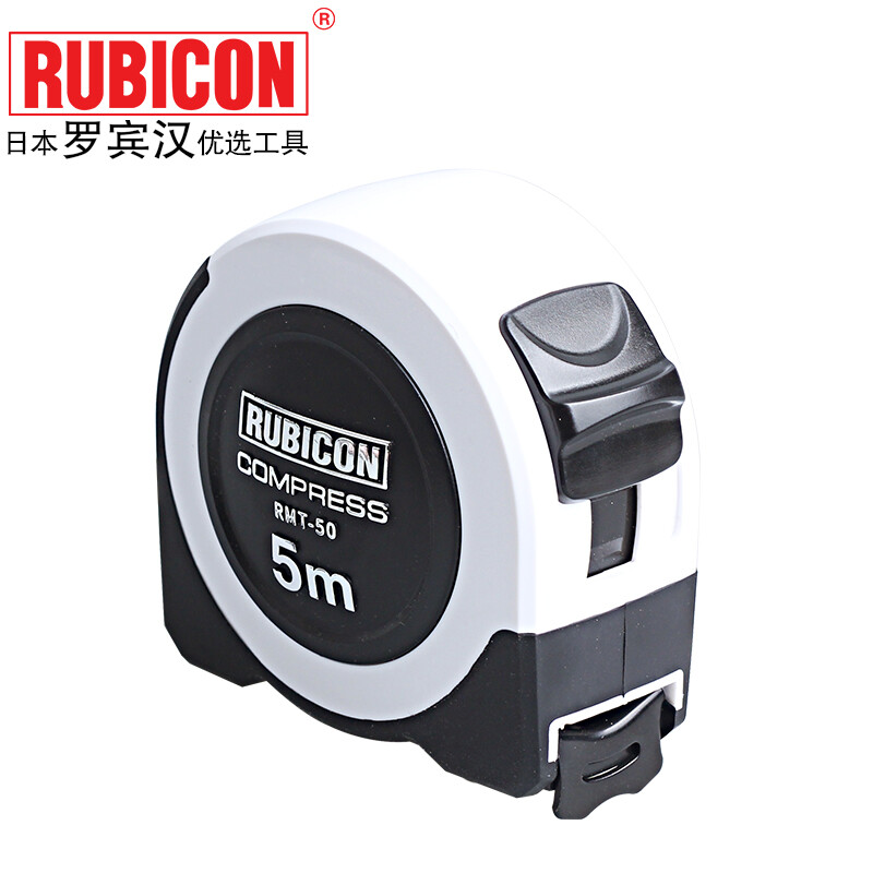 罗宾汉（RUBICON）钢卷尺 5m 工业级 RMT-50 公制尼龙涂层卷尺 米尺 RMT-50（5m）