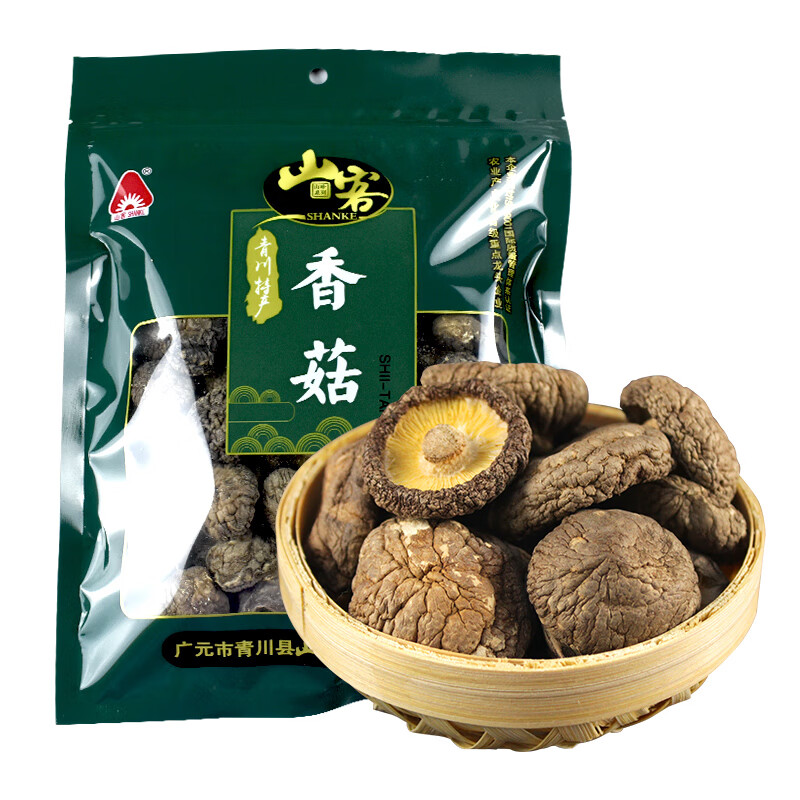 山客（shanke）  四川省青川县特产 香菇100g/袋*2 乡村振兴 