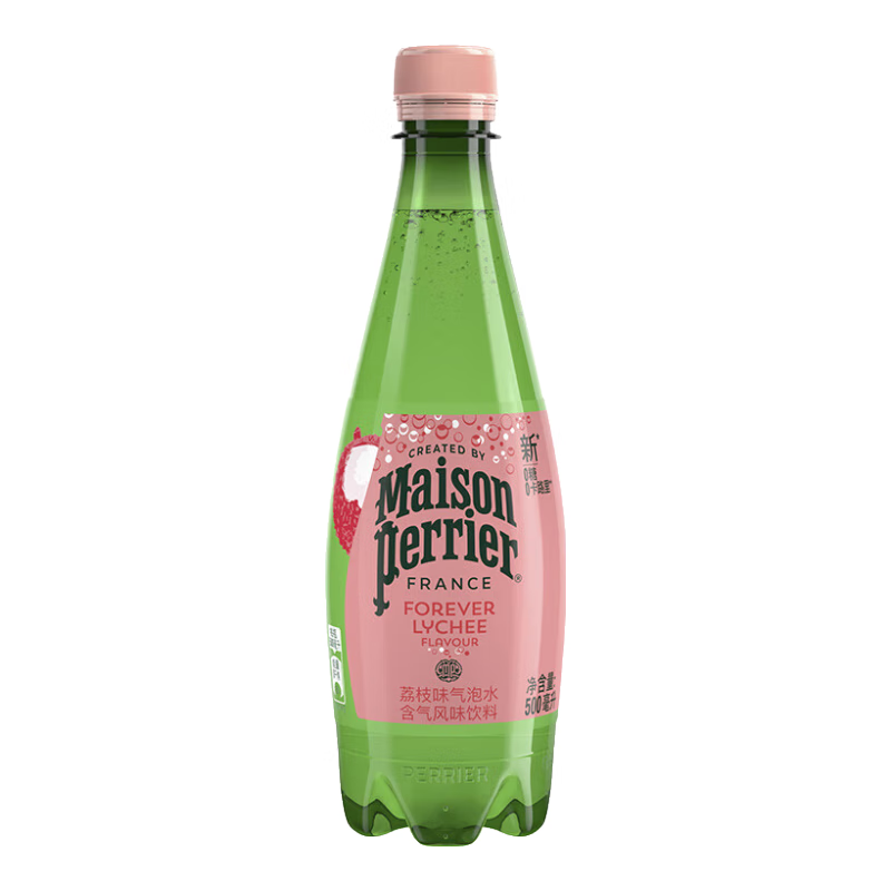 Perrier氼颂家巴黎水进口气泡水【水哥推荐】亚洲限定荔枝味500ml*6瓶 亚洲限定-荔枝味500ml*6(PET)