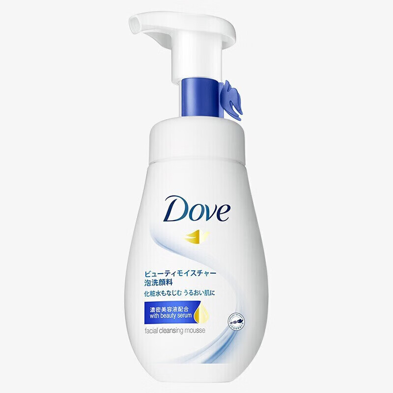 多芬（Dove） 洗面奶 保湿水嫩洁面泡泡160ml 温和净透 不假滑 保湿水嫩160ml