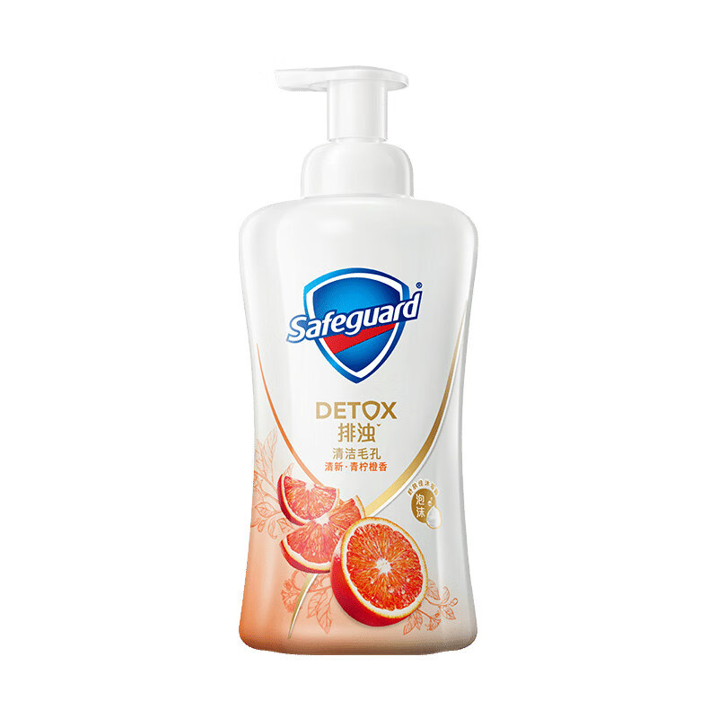舒肤佳排浊泡沫沐浴露 青柠橙香500ml 男女士通用  新旧包装随机