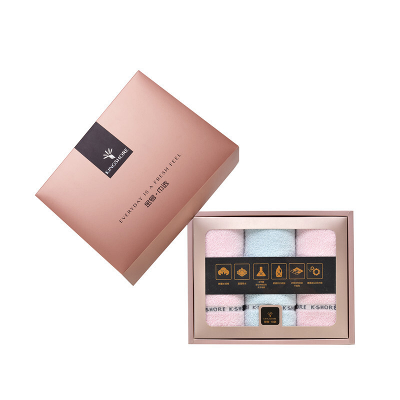 金号 绣丽/毛巾系列-5 三条毛巾礼盒装 HY1678-5 HY1678-5