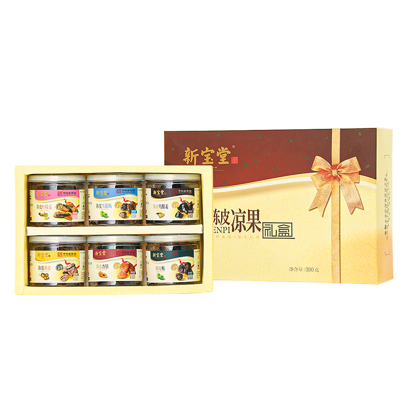 新宝堂  金装陈皮凉果礼盒390克