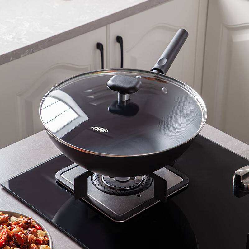 杜邦  极铁0涂层螺纹炒锅30cmPJT030