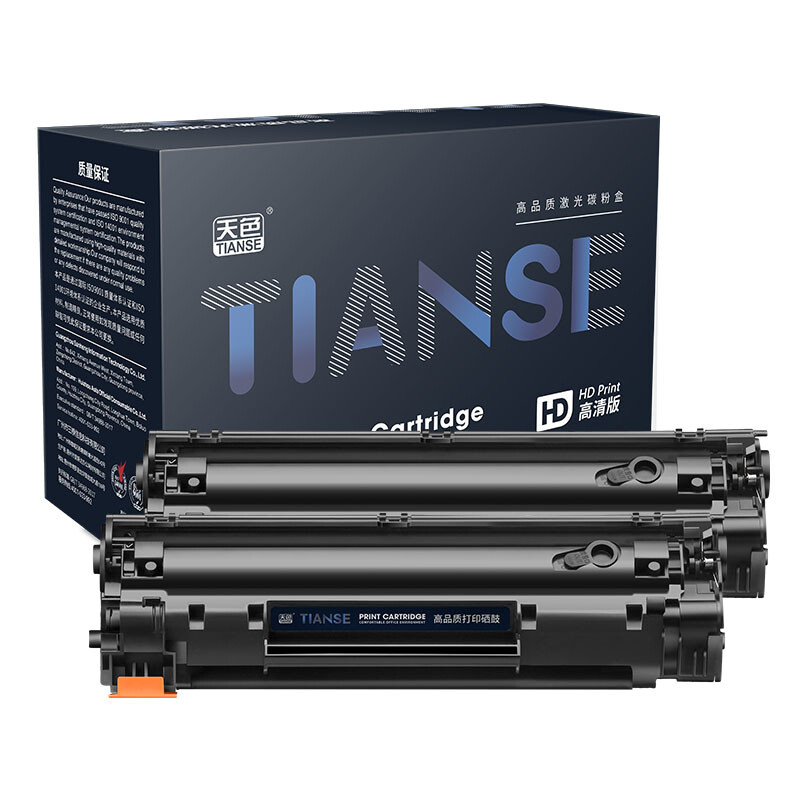 天色 CRG912 双支装 1500页/支 适用佳能lbp3018 硒鼓 1.00 只/组 (计价单位：组) 黑色  黑色