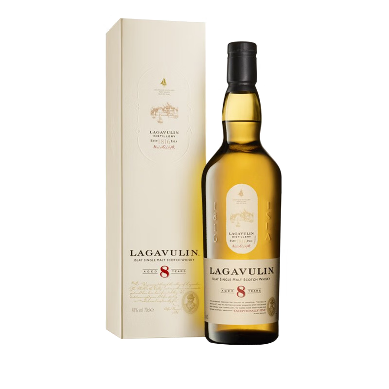 乐加维林（Lagavulin）8年 单一麦芽威士忌洋酒700ml 岛屿产区 【风味首选】乐加维林8年700ml