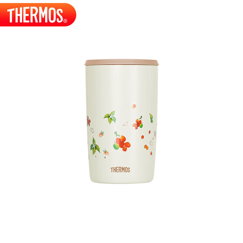 膳魔师（THERMOS）保温杯415毫升咖啡杯男女情侣学生简约水杯子 TCDP-400 WH（PM）