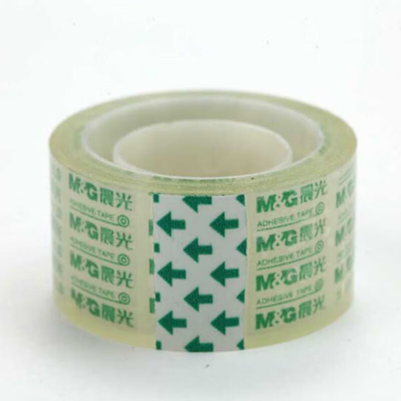 晨光（M&G） 文具透明胶带高透易撕小胶带学生手工胶布一筒装 AJD97324（24mm*18y 6卷/筒）1筒装 