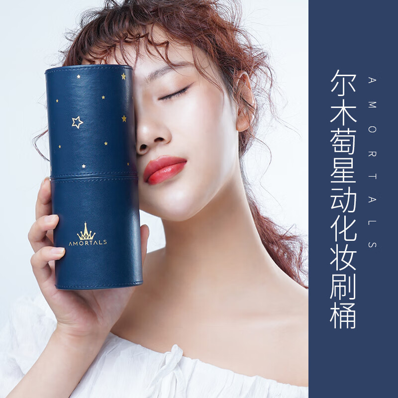 尔木萄（AMORTALS）星动化妆刷收纳桶防尘大容量收纳盒日常便携美妆工具节日礼物 化妆刷收纳桶