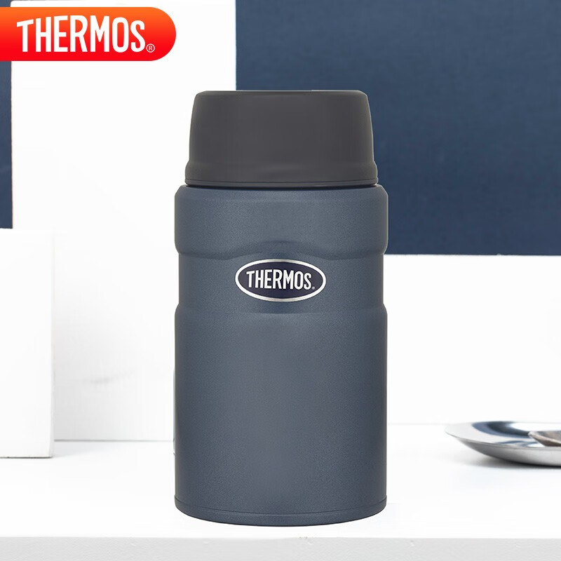 膳魔师（THERMOS）焖烧杯316L不锈钢720ml焖烧罐焖烧壶保温饭盒保温桶TCLE-720S BL