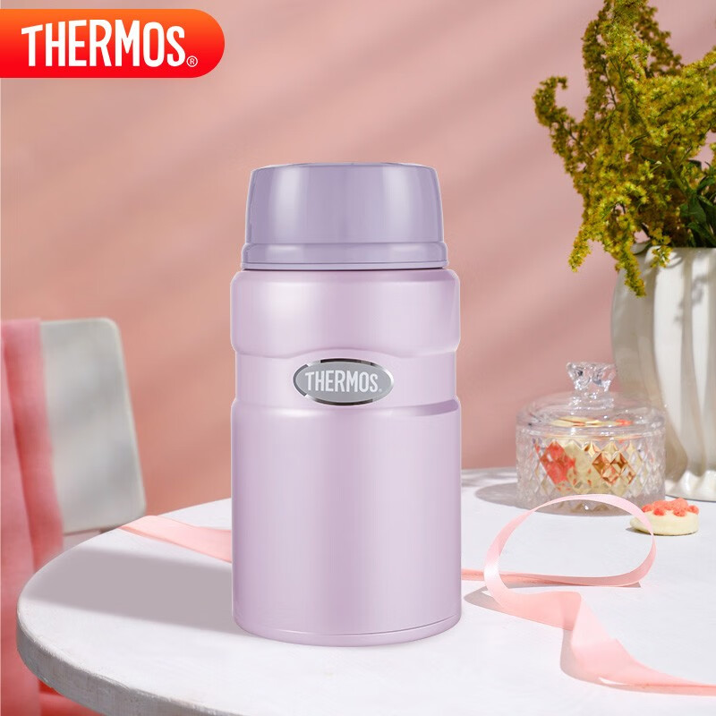 膳魔师（THERMOS）焖烧杯316L不锈钢720ml焖烧罐焖烧壶保温饭盒保温桶TCLE-720S BL