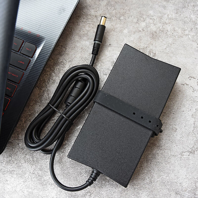 戴尔（DELL）450-AJUI 笔记本电脑充电器原装电源线 130W-大口电源适配器	