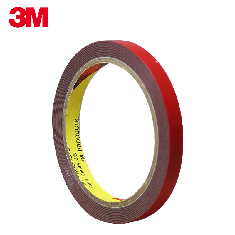 3M双面胶 免底涂 强力高粘度 丙烯酸泡绵胶带 宽10mm*长3m 1卷 宽10mm*长3m*1卷