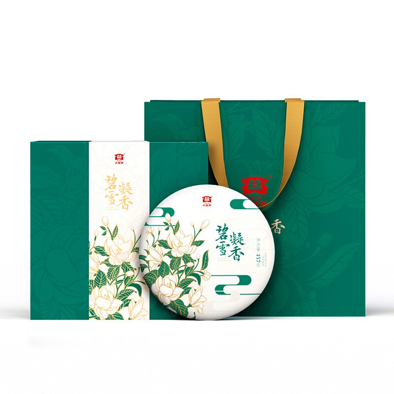 大益  碧雪凝香茉莉生饼普洱礼盒