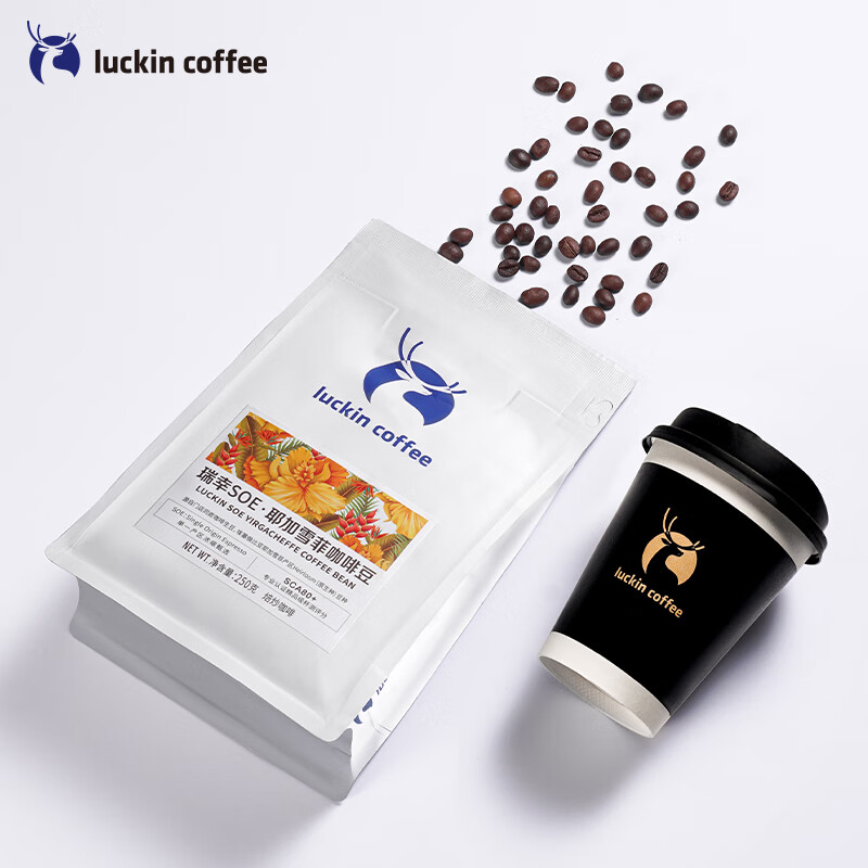 瑞幸咖啡（luckincoffee） SOE耶加雪菲 阿拉比卡精品咖啡豆 中度烘焙 250克/袋