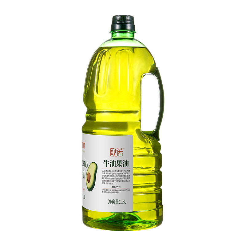 欧诺牛油果油1.8L*2家庭组合鳄梨油酪梨油热炒食用油低温压榨儿童可用