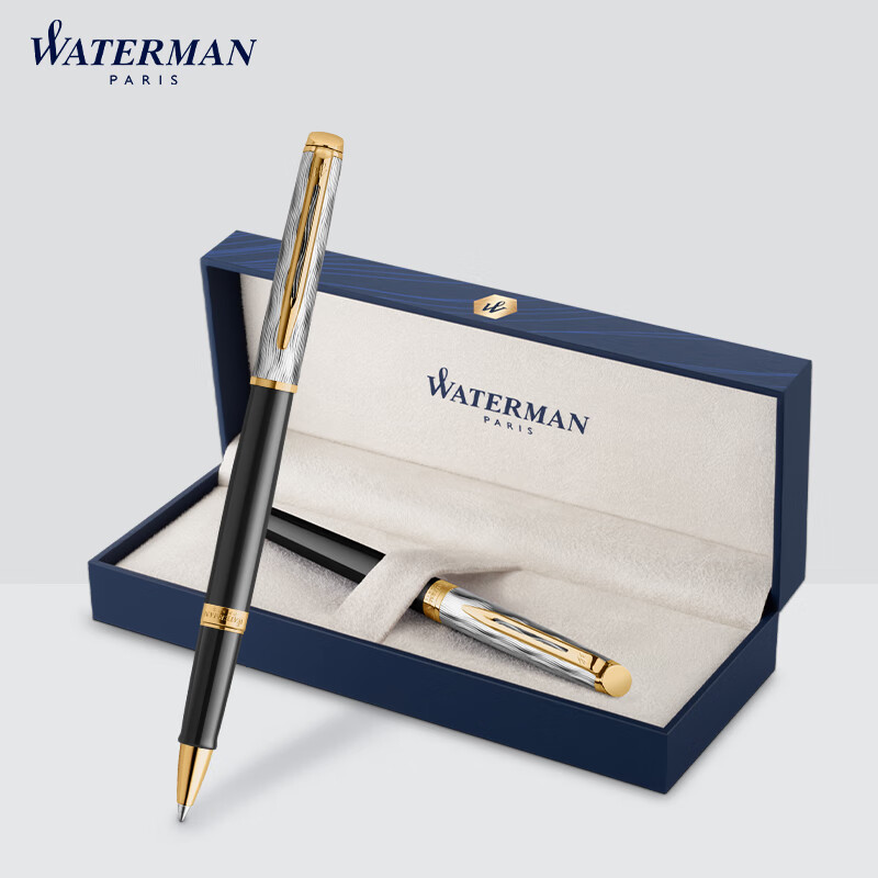 威迪文（WATERMAN）【毕业礼物】圆珠笔宝珠笔签字笔 商务办公送礼生日生日礼物 隽雅浮光巴黎宝珠笔 隽雅浮光巴黎宝珠笔