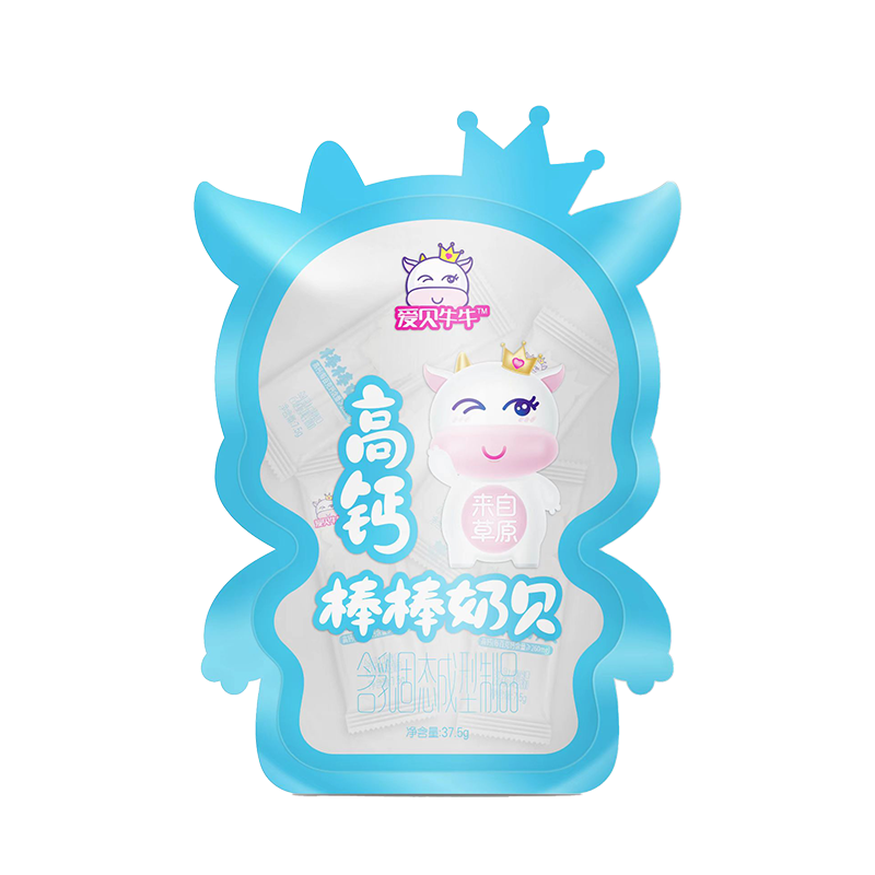 雪原高钙棒棒奶贝奶片 儿童休闲零食 内蒙古特产牛奶棒37.5g(5支) 【儿童补钙】高钙牛奶棒5支