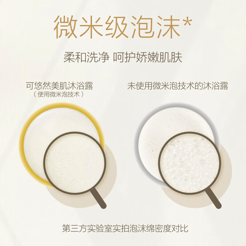 可悠然沐浴露恬静清香 550ml 美肌香氛滋润保湿 男女通用香味持久沐浴乳