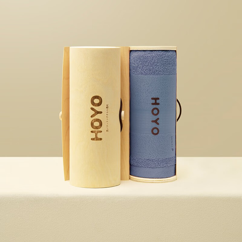 HOYO  臻品毛巾单条木质礼盒JP8959