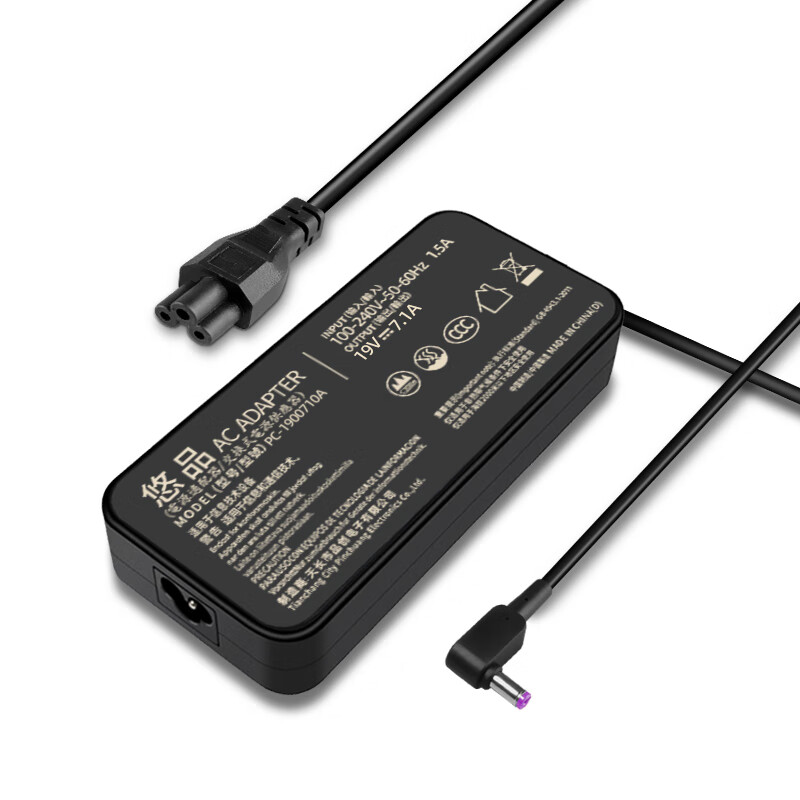 悠品 宏基笔记本充电器19V7.1A 135W宏碁acer电脑电源适配器线V3/V5/V7系列暗影骑士3 5.5*1.7圆口
