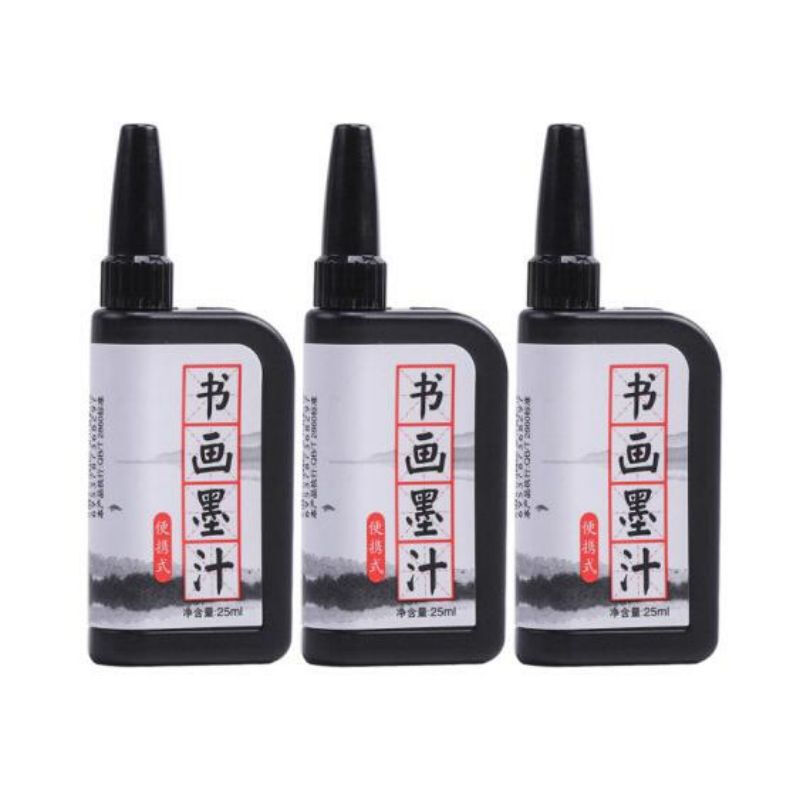 晨光(M&G)文具AIC42701书法专用墨汁学生宣纸毛笔墨水成人初学者国画书画便携式墨液25ml 16瓶/盒 1盒装 