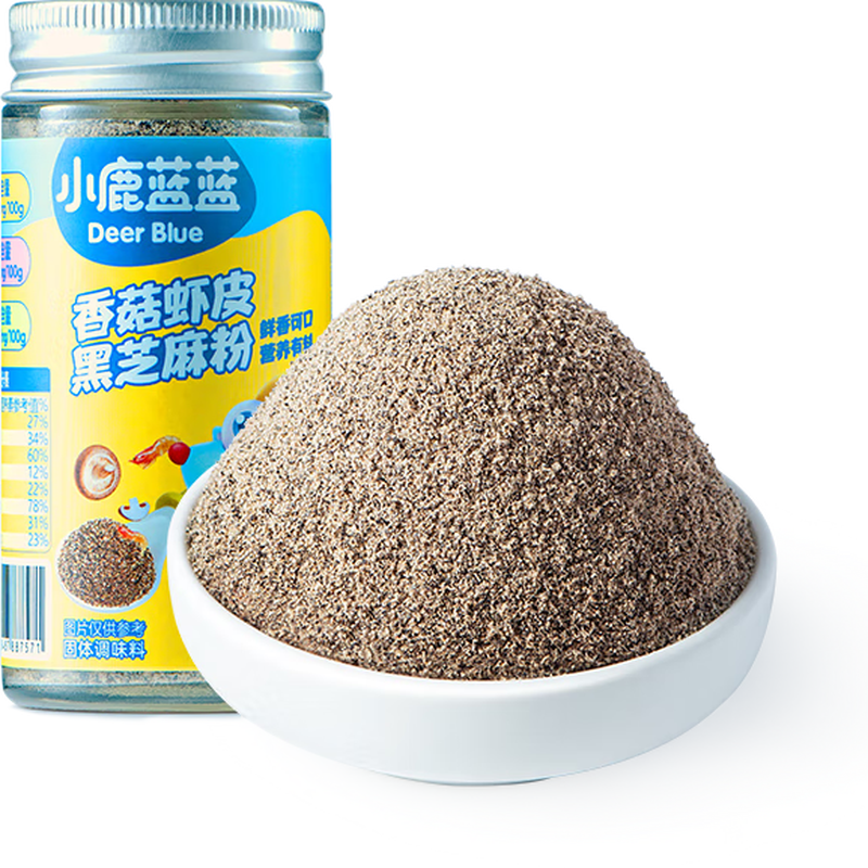 小鹿蓝蓝 香菇虾皮黑芝麻粉/30g 高钙高铁含锌调味零食儿童营养拌饭佐料  钙铁锌香菇虾皮黑芝麻粉/30g