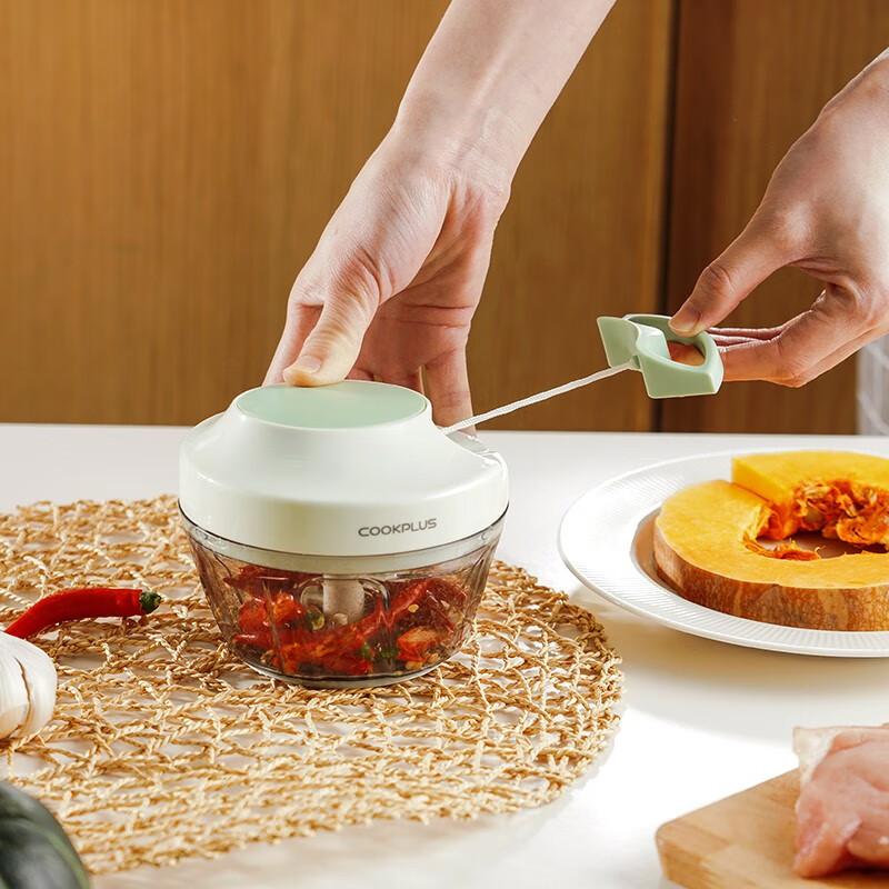 乐扣乐扣（LOCK&LOCK）塑料拉蒜器料理机绞肉蔬菜辅食粉碎器搅拌机蒜泥器3刀头款400ml  3刀头款400ml