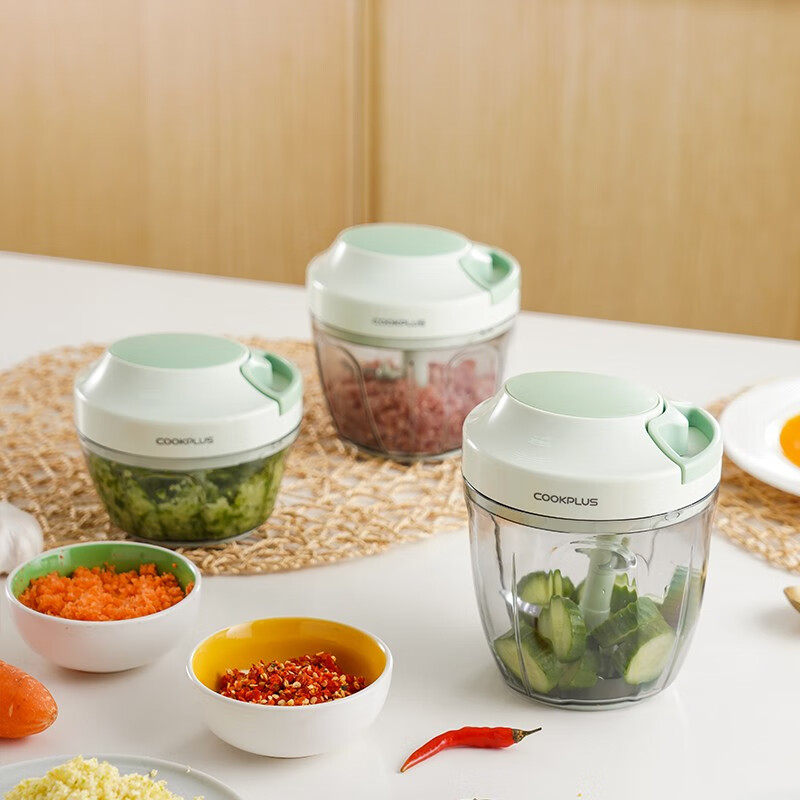 乐扣乐扣（LOCK&LOCK）塑料拉蒜器料理机绞肉蔬菜辅食粉碎器搅拌机蒜泥器3刀头款650ml  3刀头款650ml