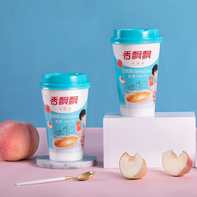 香飘飘奶茶 欢乐齐聚15杯 整箱礼盒装 原味麦香白桃3种口味 1.
