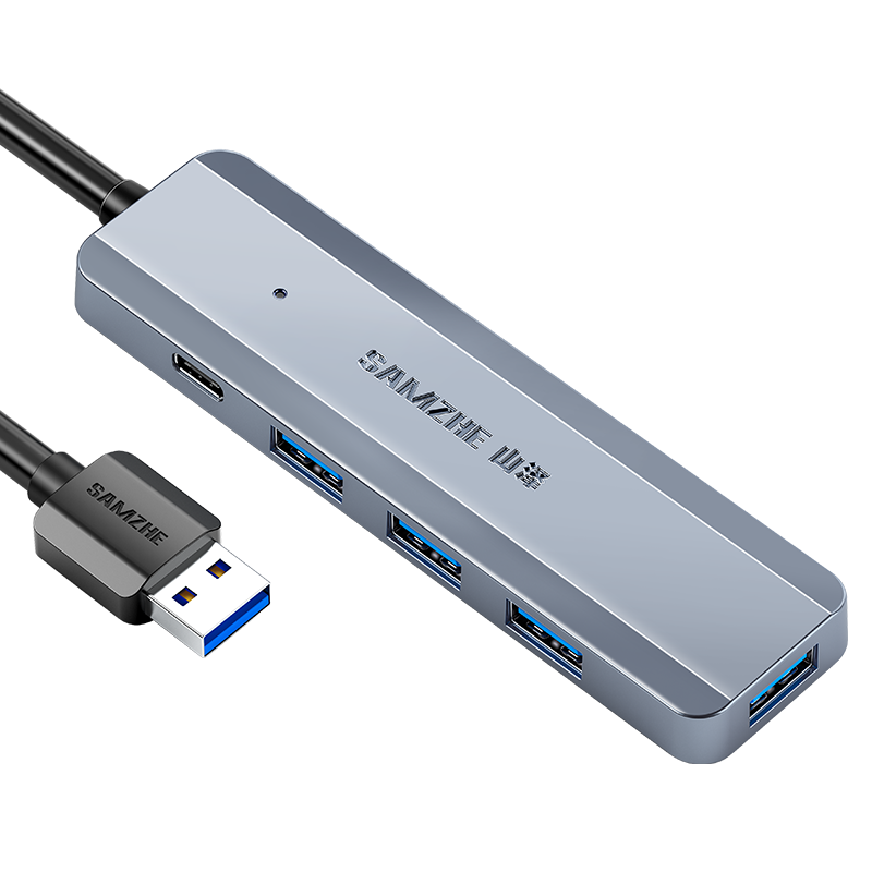 山泽USB3.0扩展器扩展坞 高速4口HUB分线器拓展坞 笔记本电脑集线器一拖多转换器转接头延长线HUB11 USB分线器3.0【供电款】0.25米