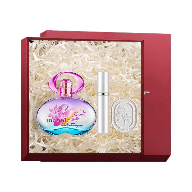 菲拉格慕（Ferragamo）梦中彩虹女士香水礼盒100ml 清新花果调 持久留香 节日礼物 淡香 【限定礼盒】梦幻彩虹淡香100ml