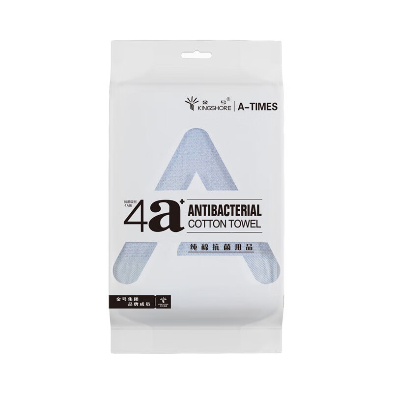 金号A-TIMES系列波菲特4A抗菌毛巾 单条毛巾袋装AT-004 