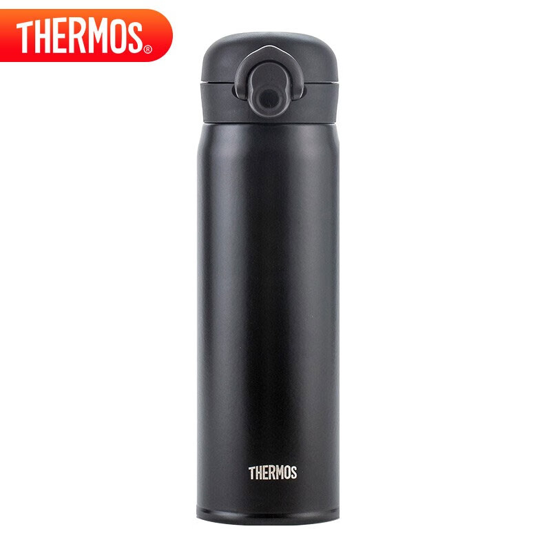 膳魔师（THERMOS）保温杯500毫升男女大容量316钢学生儿童保冷水杯子 TCMO-500S BK
