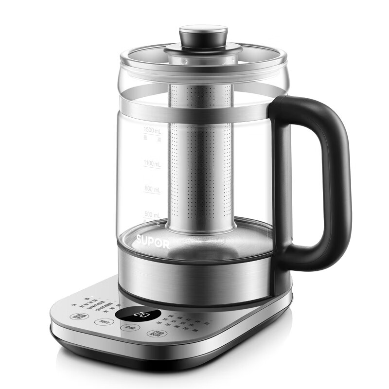 苏泊尔（SUPOR）苏泊尔（SUPOR）养生壶 1.5L煮茶器花茶壶 电水壶开水壶 保温煮茶壶玻璃电茶壶SW-15Y05 